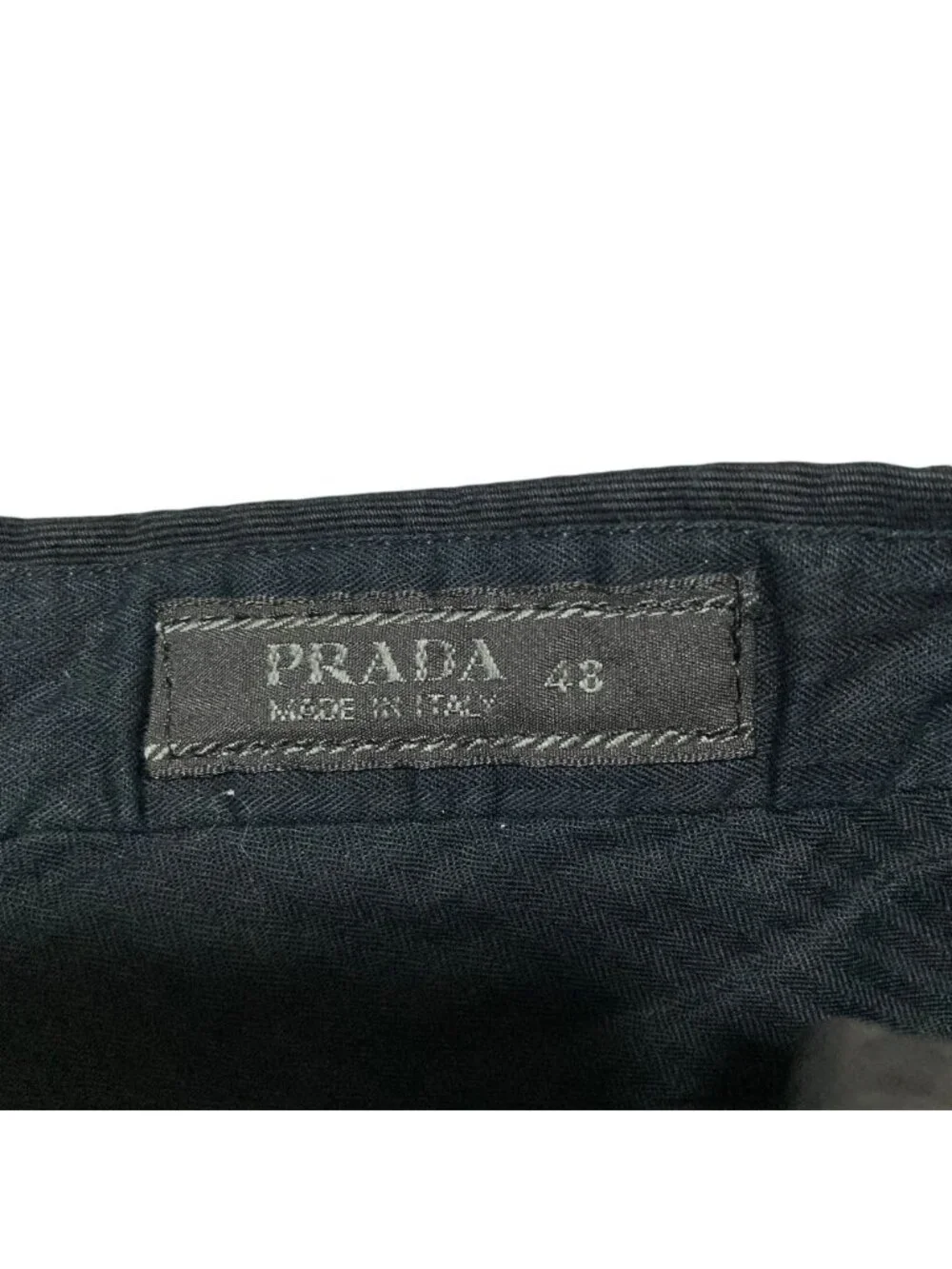 Prada Cotton Chino Pants Black 48